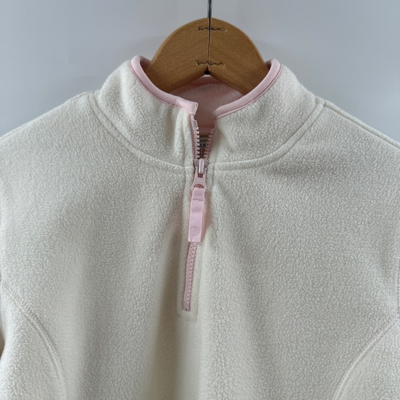 Old Navy Kids XXL Fleece Jacket – Off White w/ Light Pink Lining - Picture 5 of 8